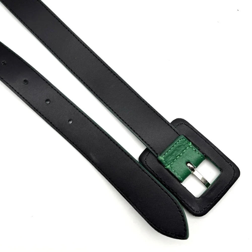 NEW B-Low the Belt Ana Vibrant Mini Kelly Green Leather Waist Belt S 28-34 Italy